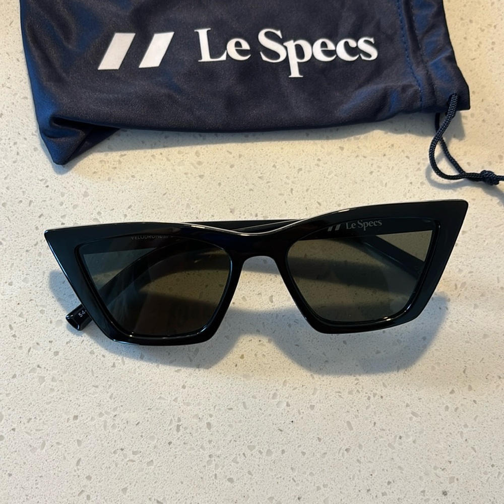 Le Specs black Velodrome sunglasses